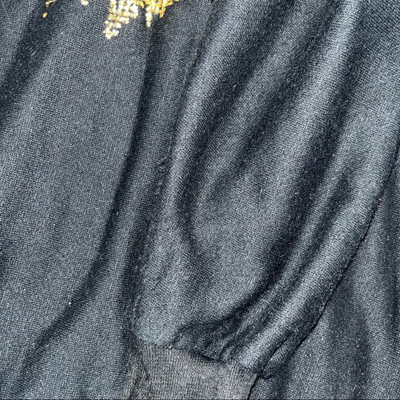 Gold glitter vintage sweatshirt tunic new with tags NWT deadstock small - Picture 6 of 7